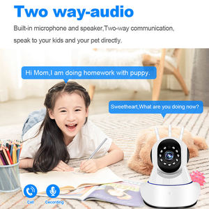 กล้องวงจรปิด CCTV อัจฉริยะระบบแพนกระเบื้องกล้องเครือข่ายรักษาความปลอดภัยไร้สาย Wi-Fi LED สำหรับใช้ในบ้านมองเห็นกลางคืนและติดตามอัตโนมัติ2MP - Product Image 6