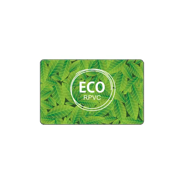 Programmatore sostenibile NFC carta R-PVC riciclata PVC Eco friendly NXP Ntag213 Ntag215 Smart Card