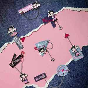 100% Nguyên Bản popmart skullpanda cổ vũ cho bản thân mình loạt huy hiệu Mặt dây chuyền hình hộp mù - Product Image 3