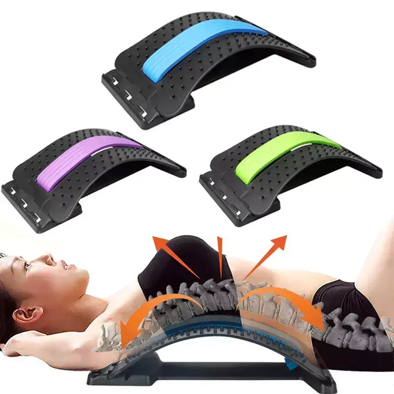 Popolare dispositivo di supporto lombare per alleviare il dolore alla schiena del dispositivo di correzione della postura regolabile della colonna vertebrale
