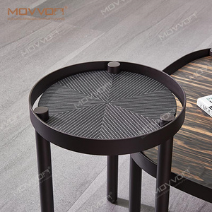 Metall moderne Marmorplatte skandi navis che Nist tische Wohnzimmer Nist tische 3 Stück runder Tee tisch <span class=keywords><strong>Set</strong></span>