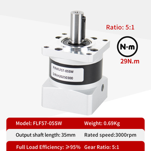 Alta relación de par 5 10 20 50 100 Nema 23 reductor planetario caja de cambios DLF57 engranaje de precisión para Motor paso a paso Nema 23 - Product Image 4