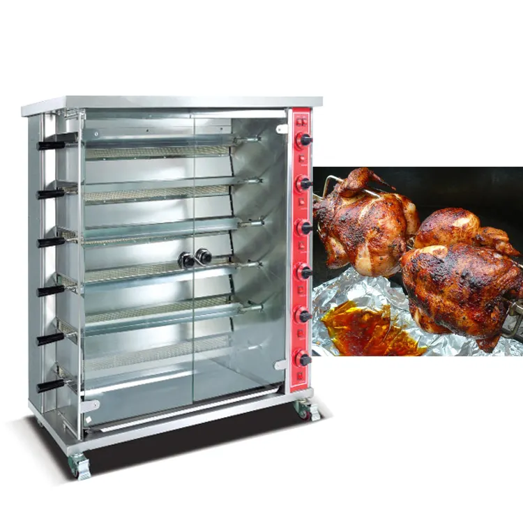 Commercial charcoal rotisserie low price rotisserie chicken gas rotisserie oven