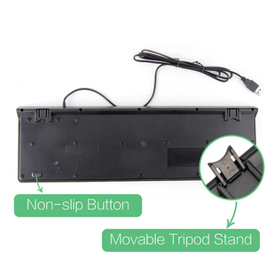 VCOM Ergonomic <strong>Computer</strong> <strong>Keyboard</strong> Wired 104Key Plug Play USB <strong>Keyboard</strong> for Office and Home