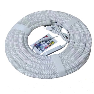 แถบไฟ LED นีออนลาย WS2812 DC5V ไฟ LED 50ดวง/ม. 360องศาผ้าอัจฉริยะแบบ RGBBic มีความยืดหยุ่นสำหรับ IP65ในสวน - Product Image 3