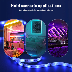 44-Key akıllı LED ışık şerit müzik ses kontrolü RGB renk 1m uzunluk ile su geçirmez açık ev kullanımı için - Product Image 5