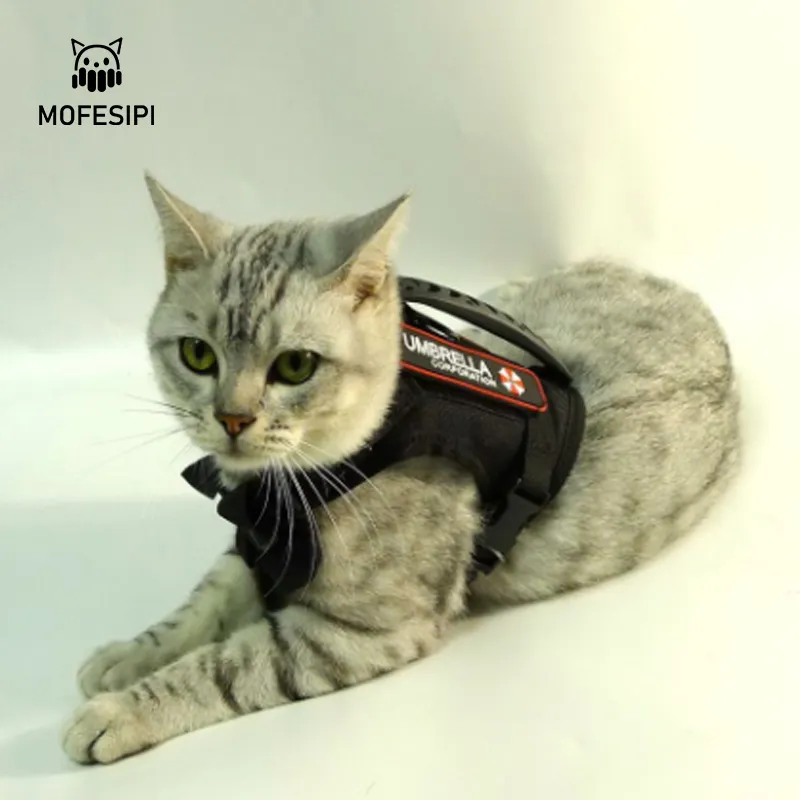 Fabrik preis Langlebiges, hochwertiges Brust geschirr für Haustiere Tactical Vest Lead Rope Set Walk the Cat und Puppy Pet Harness
