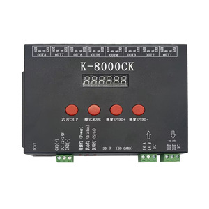 K-8000CK LED Pixel <strong>SD</strong> <strong>Card</strong> <strong>Controller</strong> (T-8000'upgraded Version) ;off-line;8192 Pixels Controlled;SPI signal Output - Product Image 1