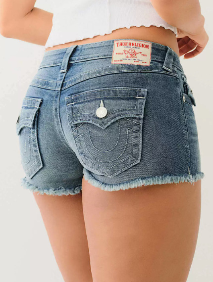 pantalones cortos azules