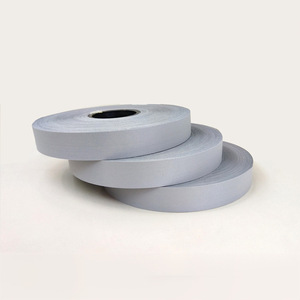 Yüksek parlaklık toplu yansıtıcı kumaş şeritler parlak gümüş TC yansıtıcı bant Polyester malzeme yansıtıcı kenar bant - Product Image 3