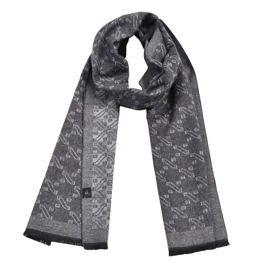 Écharpe longue et douce en Viscose de cachemire pour homme, foulard tendance 100% pur, cadeau
