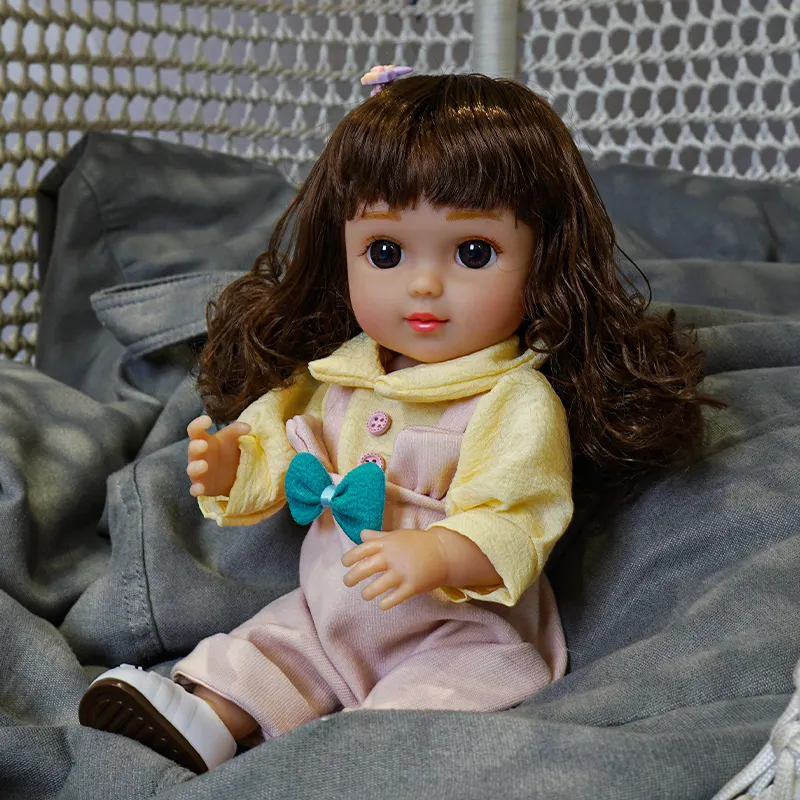 Hecho en China 36CM pequeña muñeca Real soporte de moda llorando riendo dormir suave vinilo silicona niños muñecas Reborn para la venta