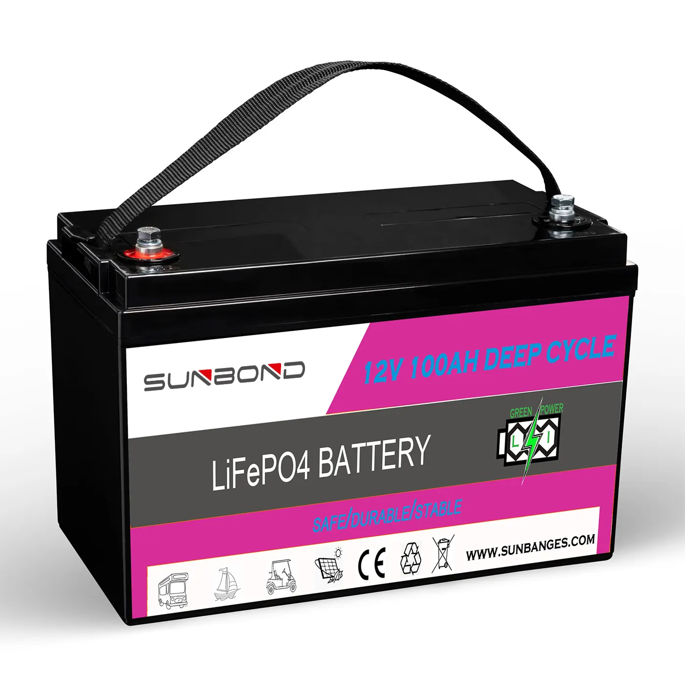 SUNBOND Contrôleur de chargeur de batterie solaire 12v 48v 200ah Batteries de stockage