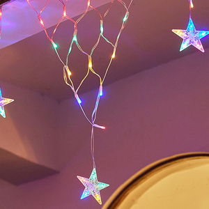 Anpassen LEDs Outdoor Triangle RGB Fee große Weihnachten programmier bare Netz Lichterketten LEDs Netz Licht