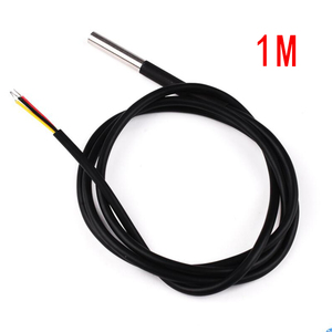 Sonda de temperatura DS18b20 para Arduino, paquete de acero inoxidable, resistente al agua, sensor de temperatura 18B20 con conector de 2,5 MM