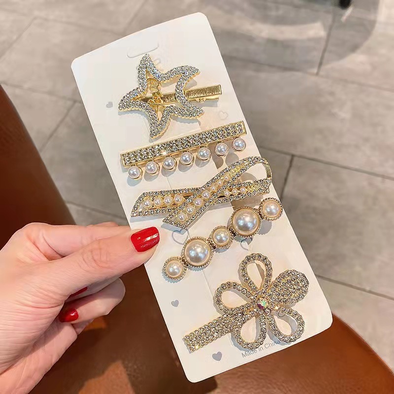 Ensemble 5 pièces strass J1-10