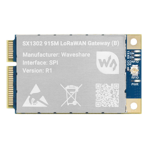 Waveshare SX1302 Módulo de puerta de enlace LoRaWAN de 868M/915M para Raspberry Pi, enchufe Mini PCIe estándar, transmisión de largo alcance - Product Image 1