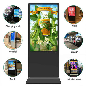 Veto 43 49 55 inch Android LCD quảng cáo biển trong nhà sàn dọc thường vụ màn hình cảm ứng kiốt cho khách sạn - Product Image 5