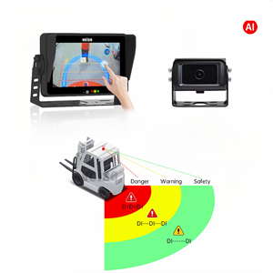 Sistema de cámara de respaldo con cámara de respaldo de detección de peatones de punto ciego AI para camión, autobús, carretilla elevadora, vehículo - Product Image 5