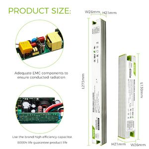 Controlador led regulable de programación fuera de línea de 20W 50W 80W Ajuste de potencia conveniente