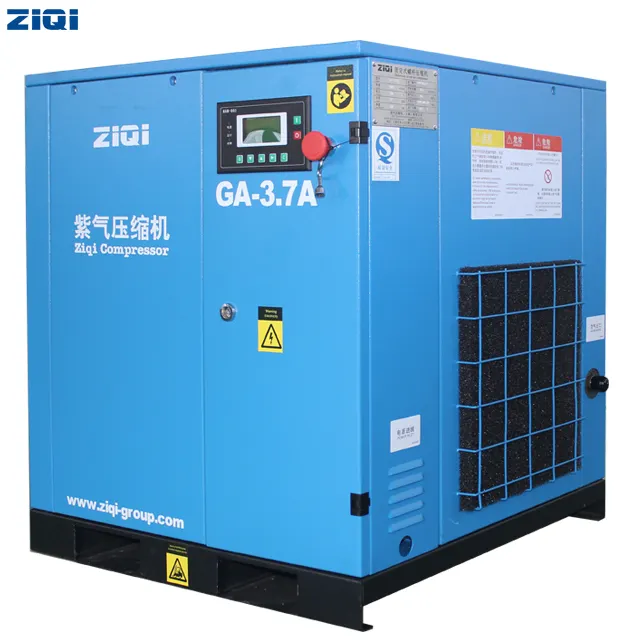 Mini macchina rotativa dei compressori d'aria della vite di potere di ca 3.7Kw azionata cinghia a basso rumore di vendita calda per fabbricazione da Shanghai