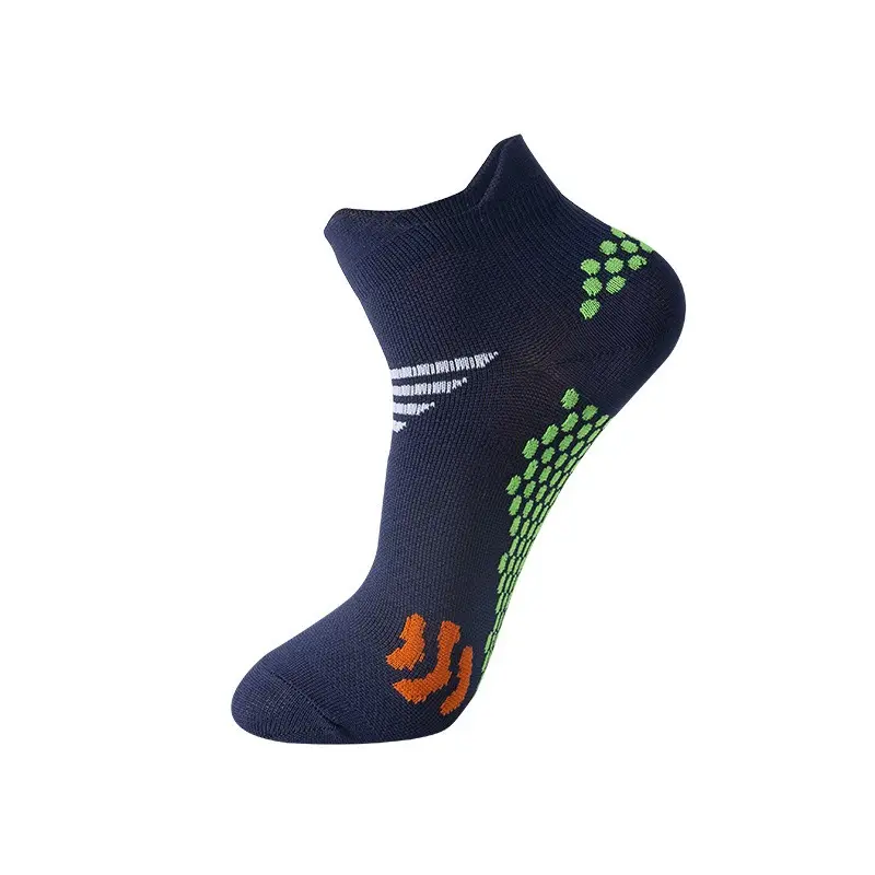 Wuyang ถุงเท้าสั้นแบบตาข่ายระบายอากาศได้ดีสีทึบถุงเท้ากีฬาลำลองมีตาข่ายผลิตจากโรงงาน WY-091ขายส่ง