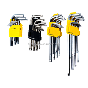 Fabrika 9 adet alyan anahtarı takımı farklı uzunlukta Hex tuşları kısa orta uzun ekstra uzun L şekli tipi altıgen anahtar küçük Allen anahtarı Set - Product Image 1