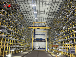 Sistema de almacenamiento automatizado tipo panal de mercancías largas (barras largas) eficiente y sistema de recuperación para almacenamiento de mercancías largas - Product Image 4