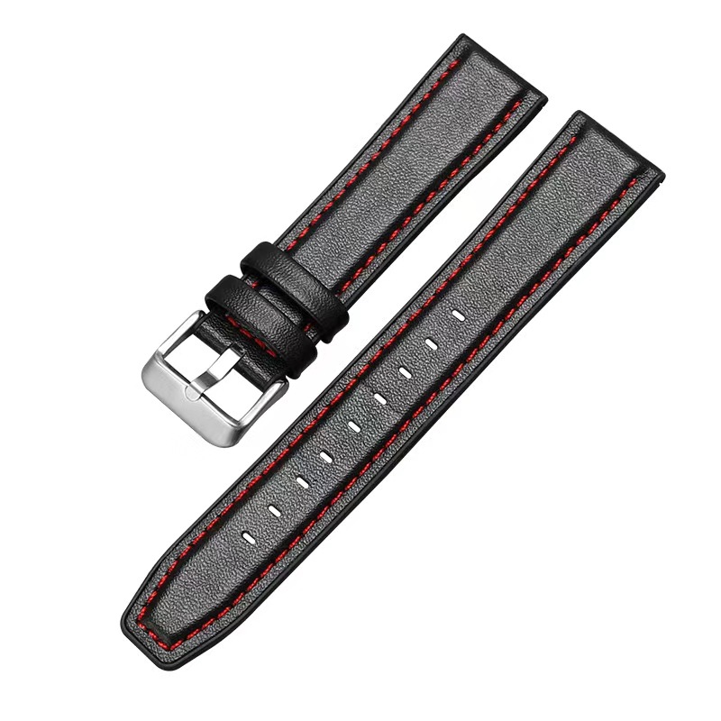 Coutures noires + rouges
