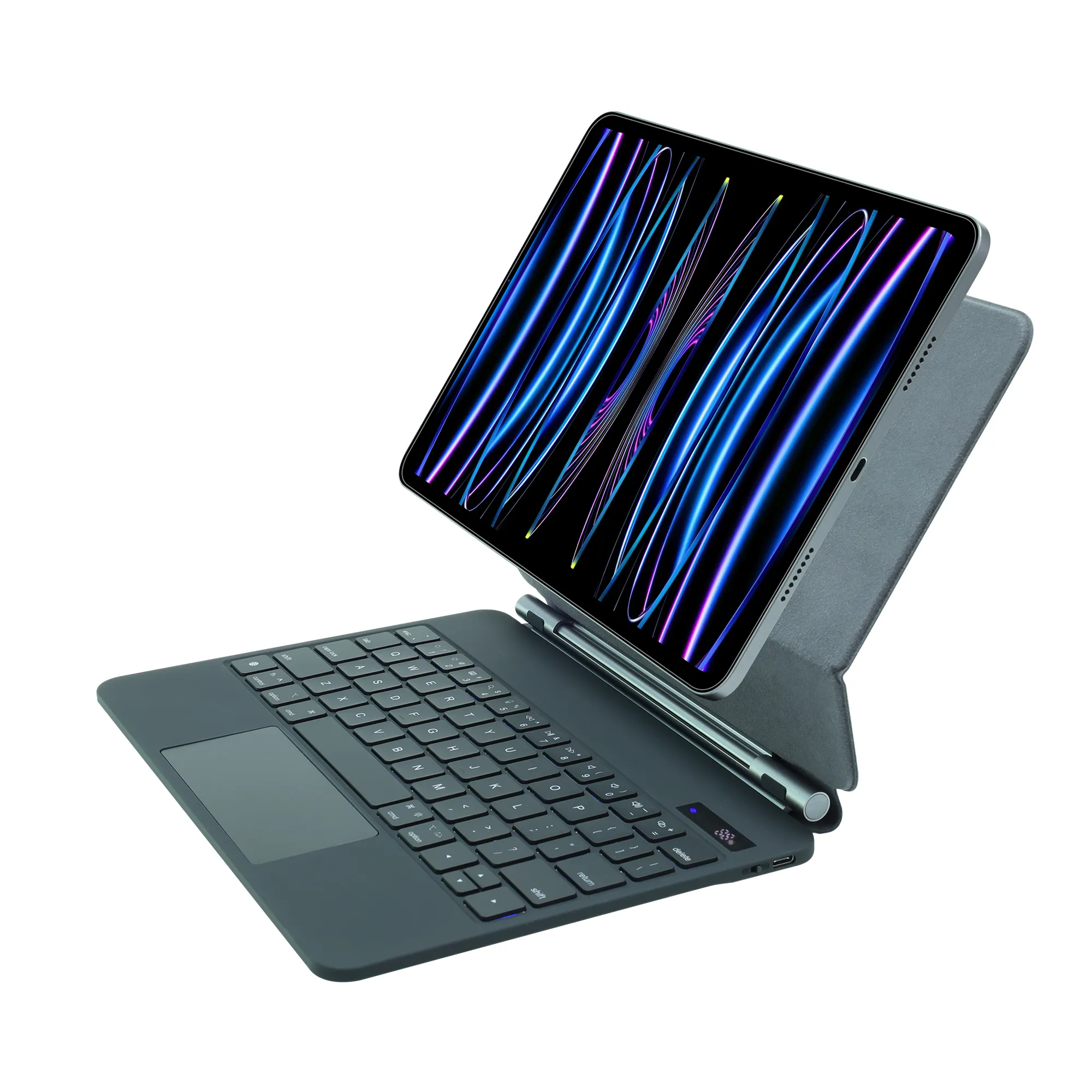 Étui clavier en cuir magique RD01 pour iPad 10.9/11 pouces accessoire de tablette certifié CE/FCC