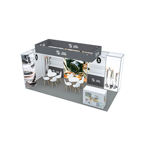 高品质展位厂家直销定制尺寸和形状带标志模块化贸易展览设备快速安装 - Product Image 6
