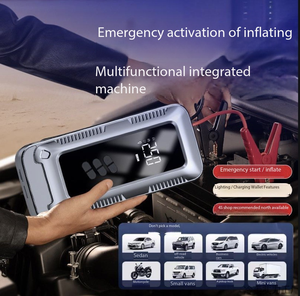 Fonksiyonlar taşınabilir araba yüksek güç takviyeli marş aküsü paketi ile hava kompresörü 6 in 1 araba atlama marş kiti pil Booster yardım - Product Image 4