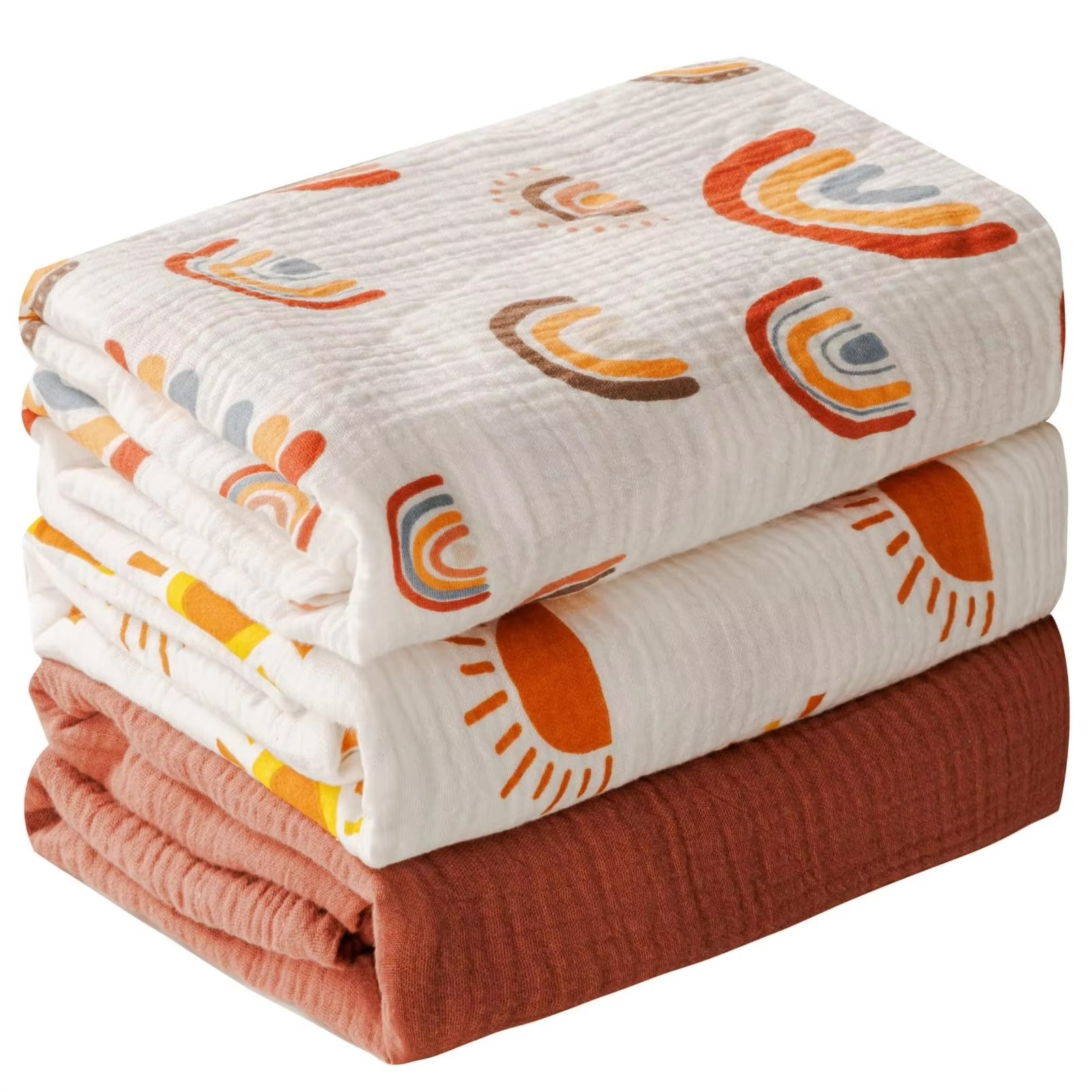 Rainbow sun rust red
