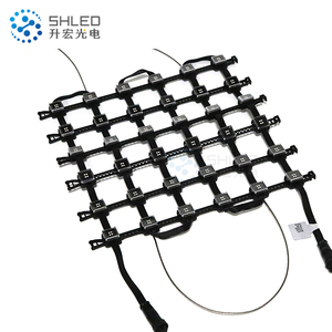 Açık P50 P100 P110 programlanabilir led perde ekran rgb şeffaf led piksel ızgara ekranı - Product Image 2