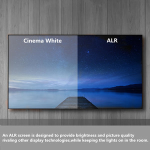TOPMEIJIA 2,35: 1 Pantalla de proyección de marco fijo de bisel Delgado 4K de 92 pulgadas ~ 200 pulgadas con luz LED Pantalla de proyector Alr de tiro largo - Product Image 5