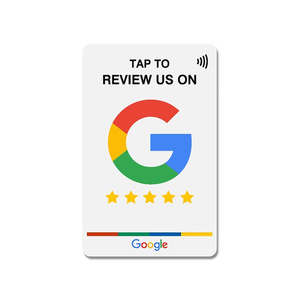 Tarjeta de revisión de negocios de Google, LOGOTIPO personalizado programable, plástico, PVC, NFC, tarjeta de revisión de Google con código QR - Product Image 2