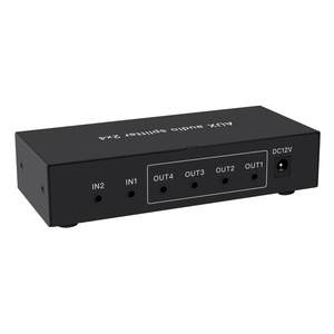 <strong>Audio</strong> Splitter <strong>2</strong> in 4 Out <strong>2</strong> in 4 Out Mix 3.5 mm AUX Hi-fi Stereo with Volume Adjustment - Product Image 4