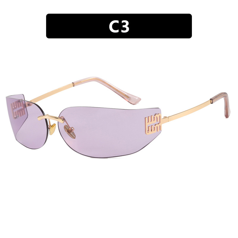 C3 - Montatura oro, lenti viola