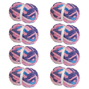 Domi Sợi Thương Hiệu Tùy Chỉnh Chân Không Đóng Gói Ngón Tay Hiển Thị 226G Cho Crochet Đệm Chăn Chunky Chenille Sợi - Product Image 2