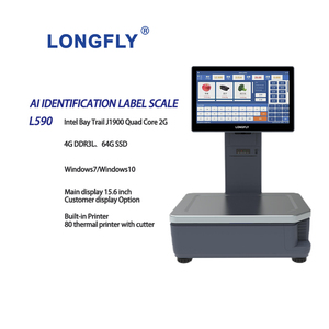 Longfly 15.6-Inch Slimme Pos Machine Alles-In-Één Ai Identificatie Label Schaal Dual Touch Screen Met Software - Product Image 1