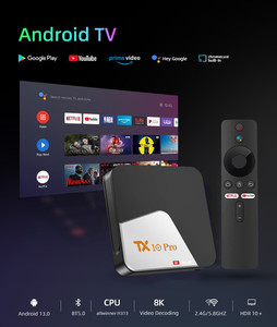 ชุดกล่อง Android13 HD 8K 8GB ควบคุมด้วยเสียง BT 2GB 8GB กล่องทีวี Android อัจฉริยะ dongle รับรองโดย Google TX10 Pro IPTV ทดสอบฟรี - Product Image 5