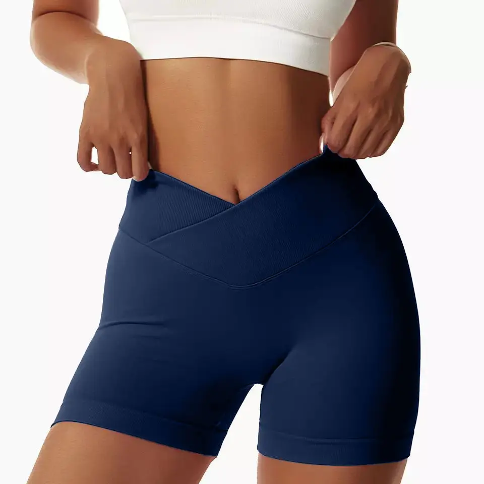 Fitness de secado rápido deportes leggings gimnasio Push Up mujeres sin costuras corto correr Yoga pantalones cortos Pantalones