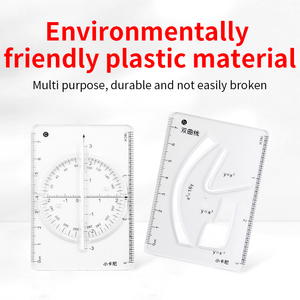 Multi-Functional Geometric Drawing Tools Set Parabolic Protractor Scale and <strong>Image</strong> for Middle and High School Ruler - Product Image 4