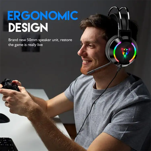 Sound Sync Gaming Headphones, 7.1 Audio Posicionamento & Custom Packaging Solutions para torneios