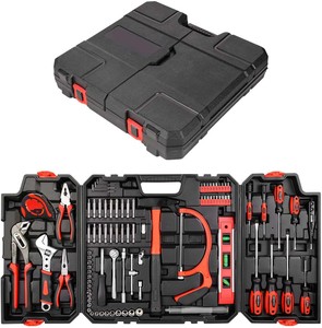 89pcs家用工具箱和通用工具包，实用工具箱中的通用手动工具，用于家庭工作 - Product Image 2