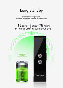40 <strong>Languages</strong> 1.5 Seconds Fast Translation Device T8 Dual Mic Smart <strong>Language</strong> Translator - Product Image 6