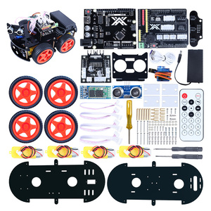 Hot Sale DIY Tracking Line Ultraschall-Hindernis programmierung Smart Robot Car Avoider Robotics Kits für Bildung - Product Image 2