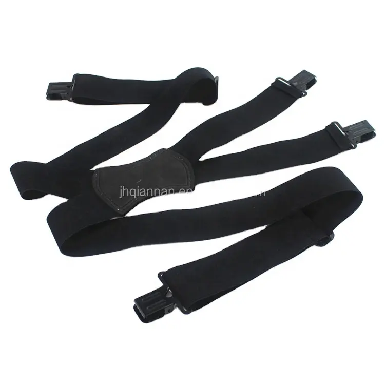 5cm Oem Metal Clips Black Elastic Brace Suspender