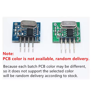 QIACHIP 433 Mhz RF transmisor y receptor superheterodino ASK 433 Mhz módulo con antena para Uno Wireless Diy Kits
