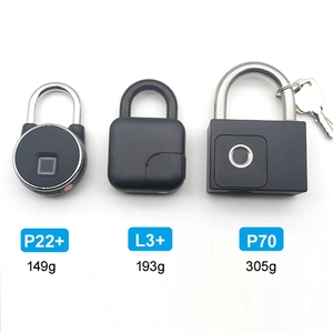智能指纹微型生物识别门锁，Usb充电，无钥匙快速解锁 - Product Image 1
